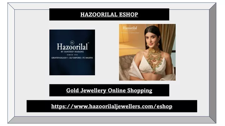 hazoorilal eshop