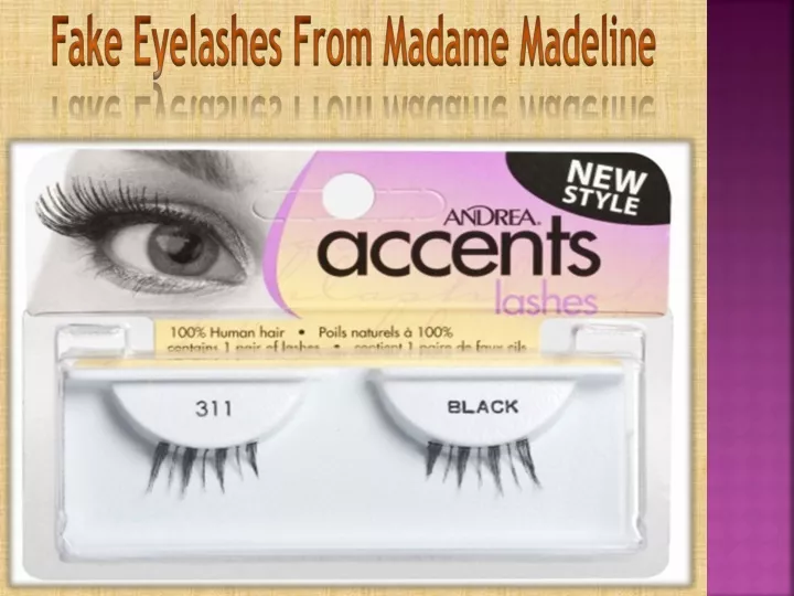 fake eyelashes from madame madeline