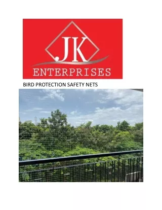 bird protection safety nets