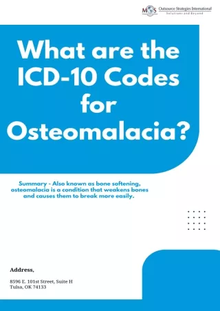What are the ICD-10 Codes for Osteomalacia