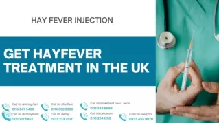 Get Hayfever Treatment in the UK