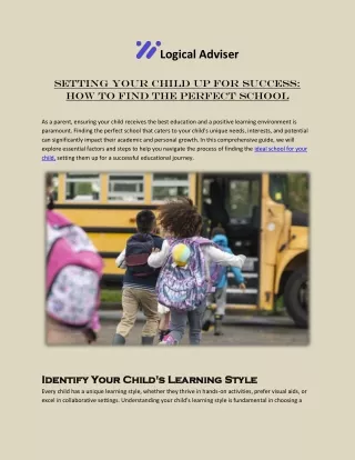 Setting Your Child Up for Success_ How to Find the Perfect School