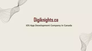 Ios App Development Company in Canada | Digiknights.ca