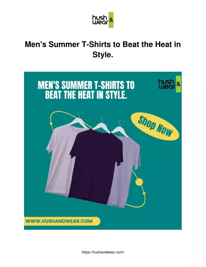 men s summer t shirts to beat the heat in style