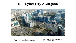 Dlf cyber city 2 Gurgaon, Dlf cyber city 2 Gurgaon Minimum Investment, 989996526