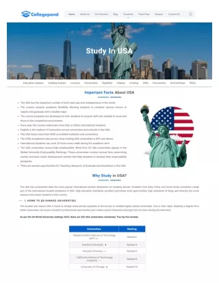 Study in USA Colleges, Fees, Cost, Scholarships