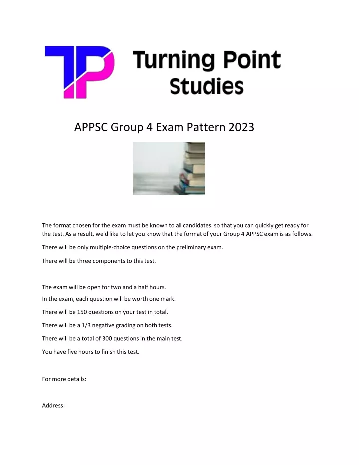 appsc group 4 exam pattern 2023