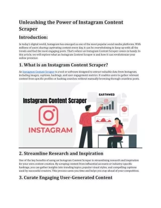 23 Unleashing the Power of Instagram Content Scraper