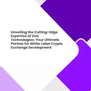 White label Crypto Exchange Development Company | Osiz Technologies