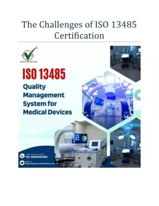 the challenges of iso 13485 certification