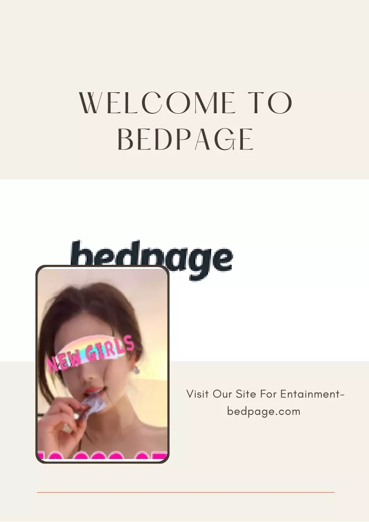 welcome to bedpage