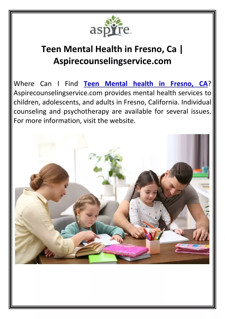 teen mental health in fresno