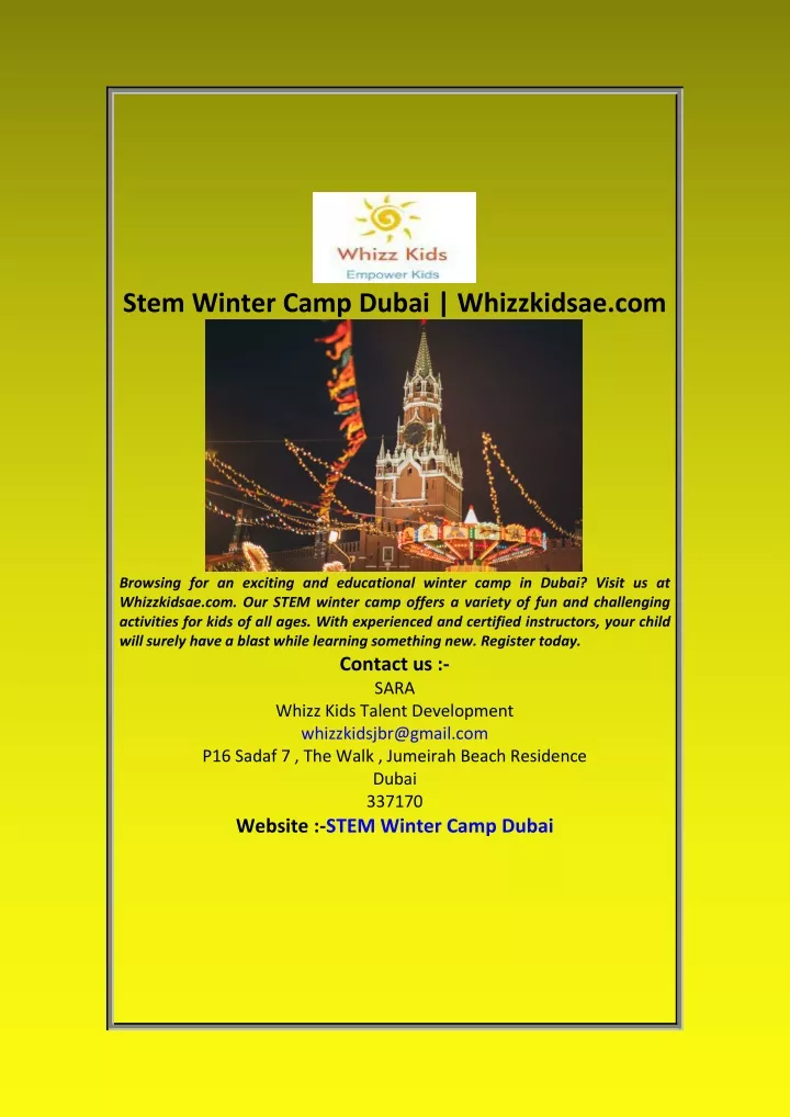 stem winter camp dubai whizzkidsae com