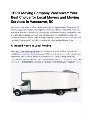 1PRO-Vancouver-Moving-Company