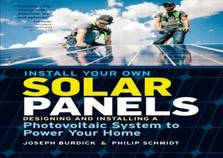 PDF Install Your Own Solar Panels: Designing and Installing a Photovoltaic Syste