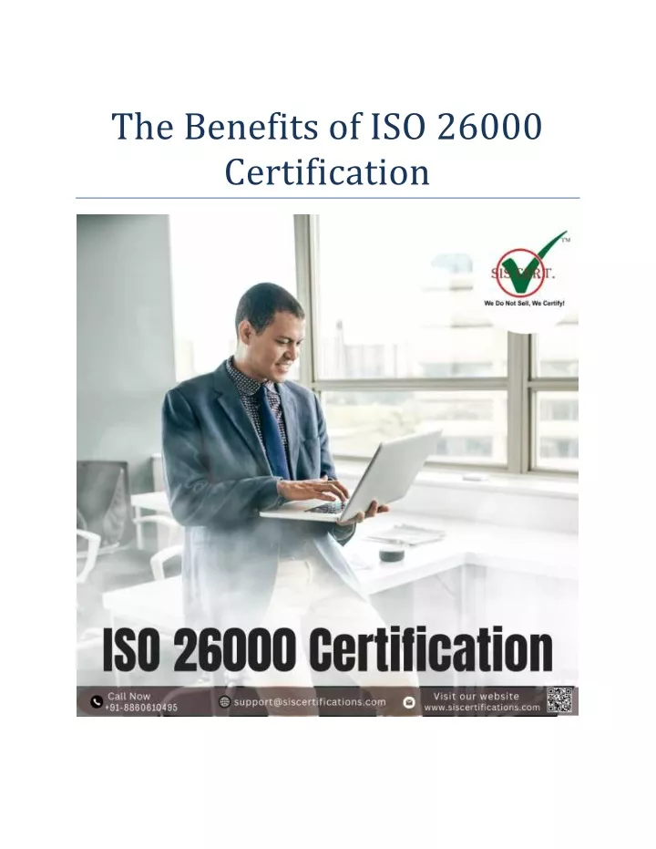 the benefits of iso 26000 certification