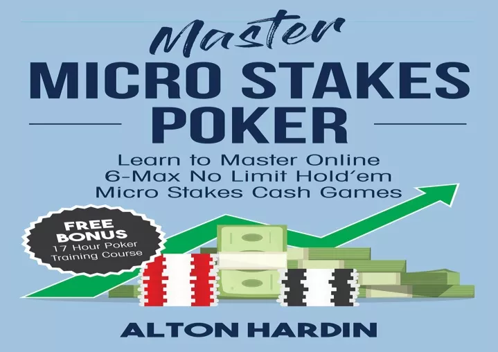 master micro stakes poker learn to master