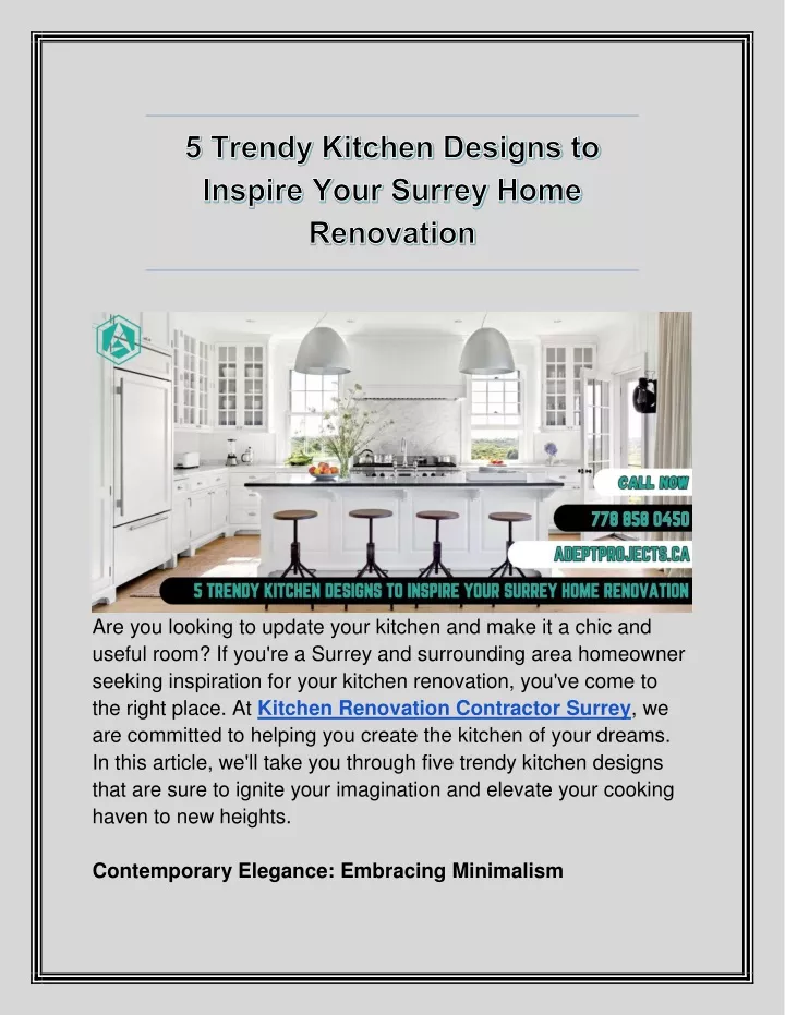 are you looking to update your kitchen and make