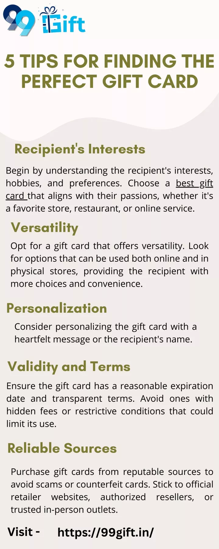 5 tips for finding the perfect gift card