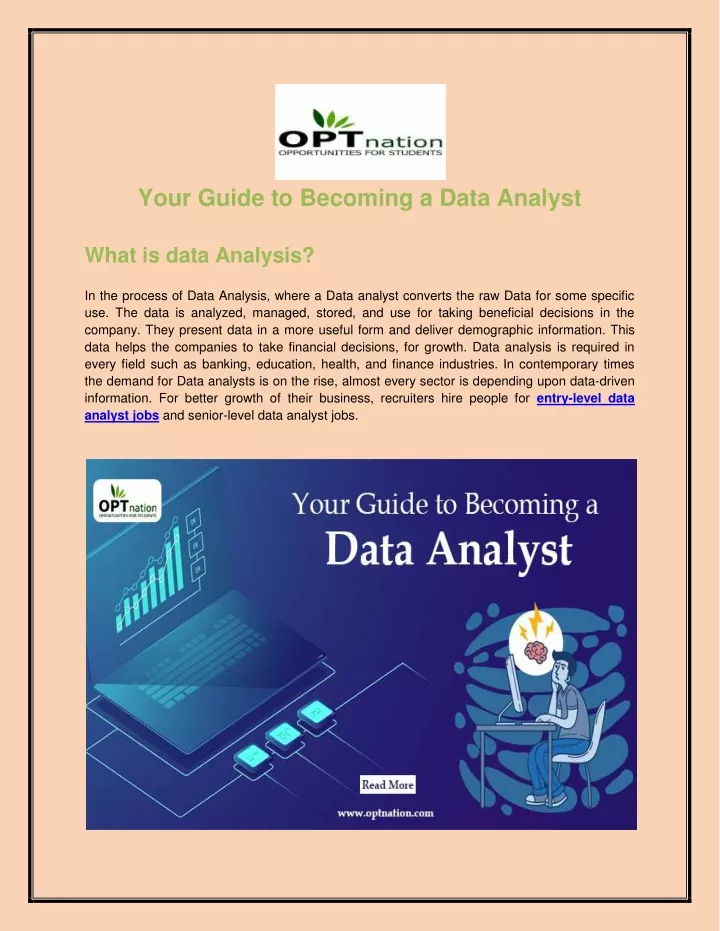 your guide to becoming a data analyst