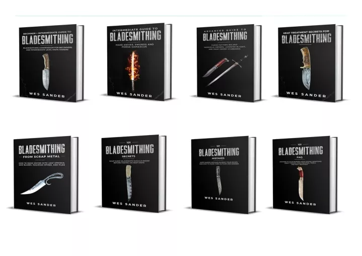 knife making bladesmithing 8 in 1 mega bundle