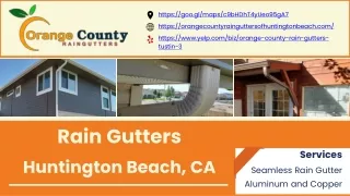Rain Gutters Huntington Beach, CA