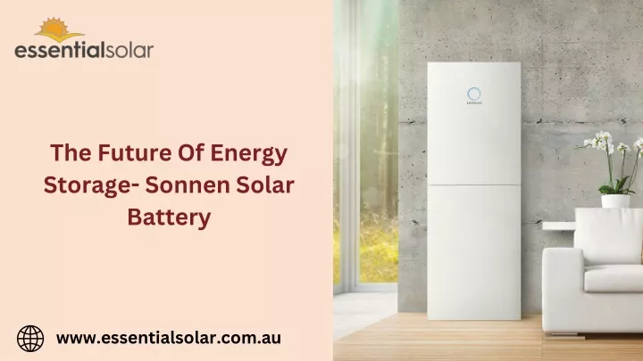 the future of energy storage sonnen solar battery