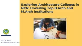 exploring architecture colleges in ncr unveiling