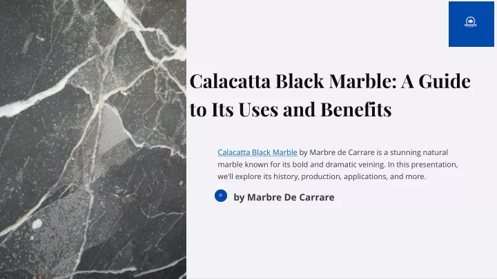 calacatta black marble a guide to its uses