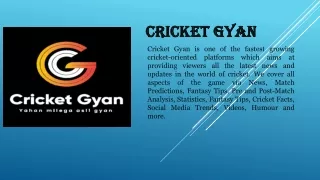 Cricket Gyan Presentation ppt (1)