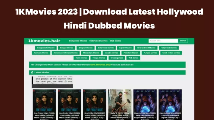 1kmovies 2023 download latest hollywood hindi
