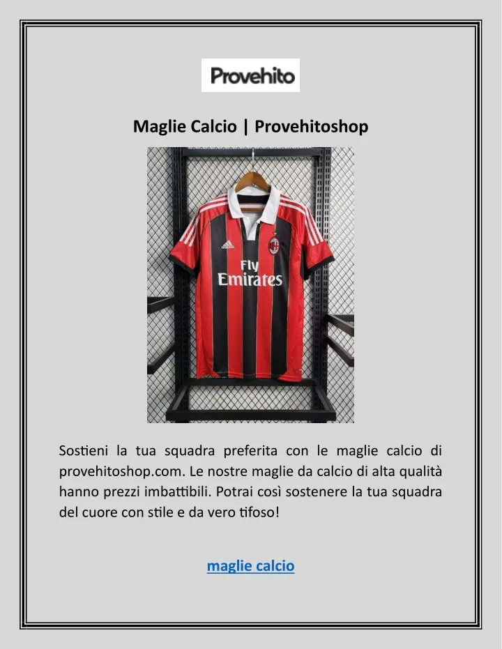 maglie calcio provehitoshop