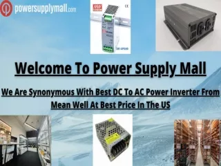 You Are Assured Of Finest DC To AC Power Inverter At Best Price In The US