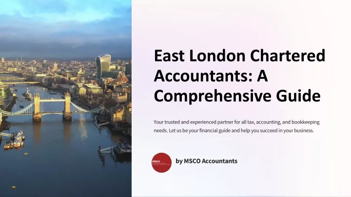 east london chartered accountants a comprehensive