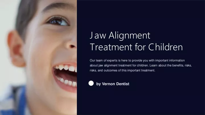 jaw alignment treatment for children