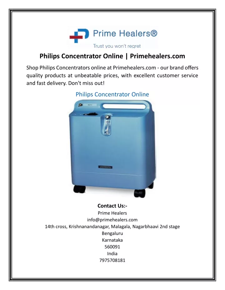 philips concentrator online primehealers com