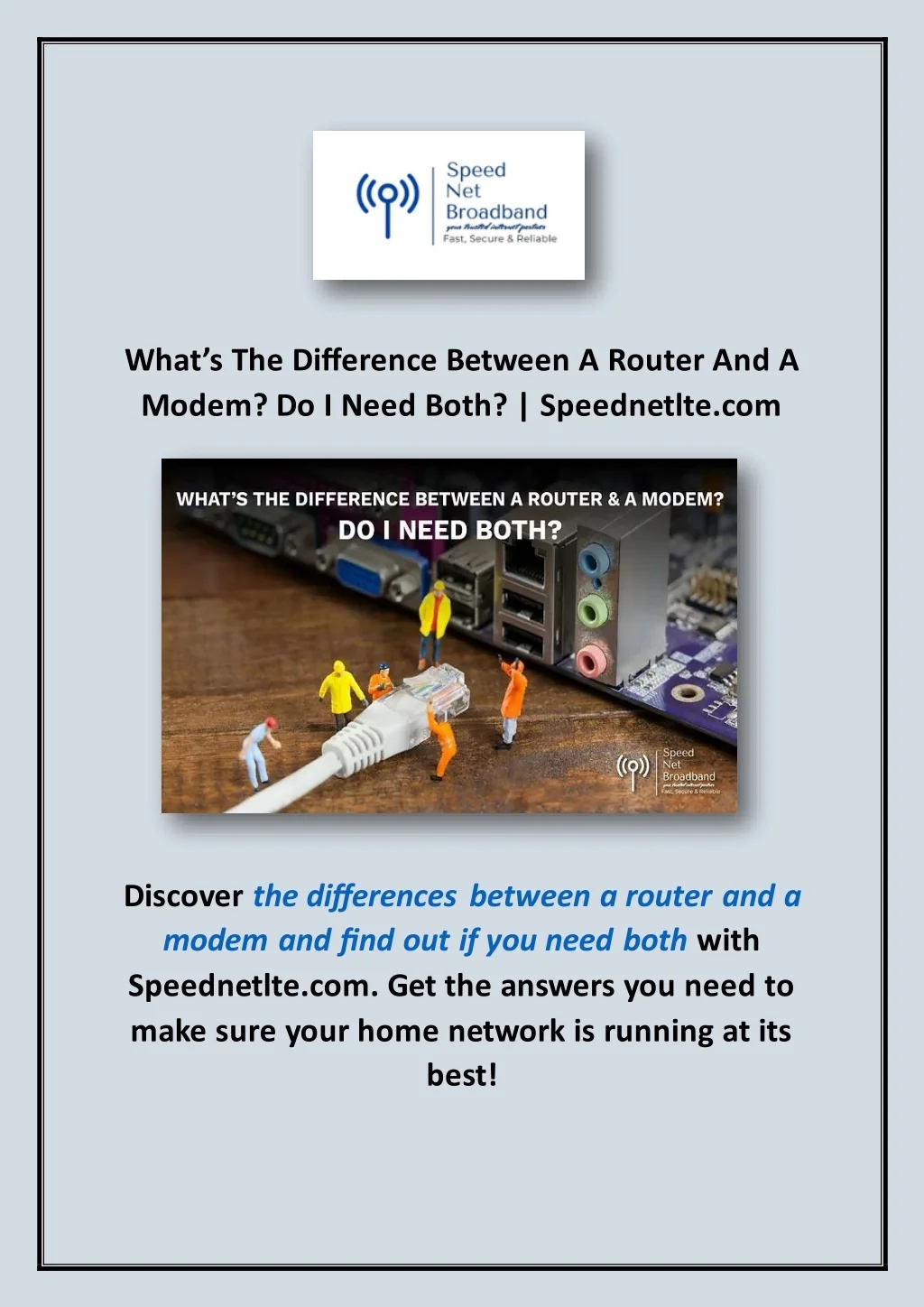 Powerpoint Only Modem Router PPT - What’s the difference between a router and a modem.docx ...