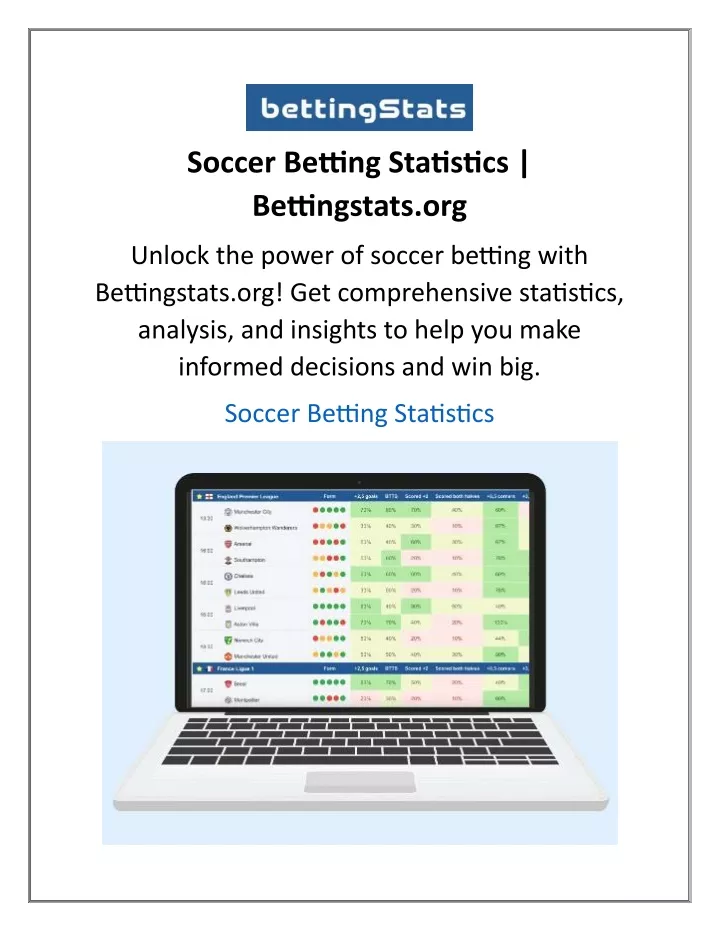soccer betting statistics bettingstats org