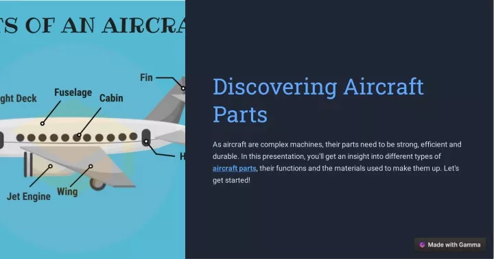 discovering aircraft parts