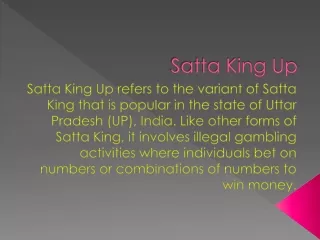 Satta King Up