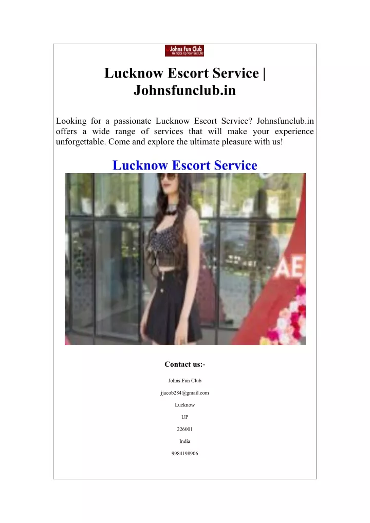 lucknow escort service johnsfunclub in