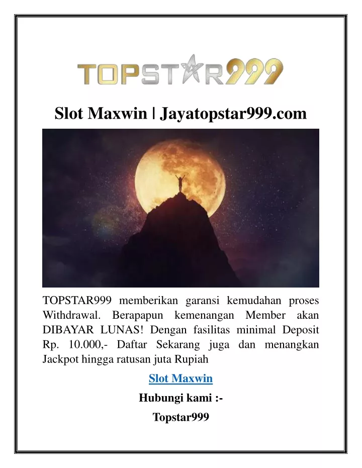 slot maxwin jayatopstar999 com
