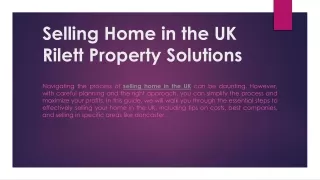 Selling Home in the UK