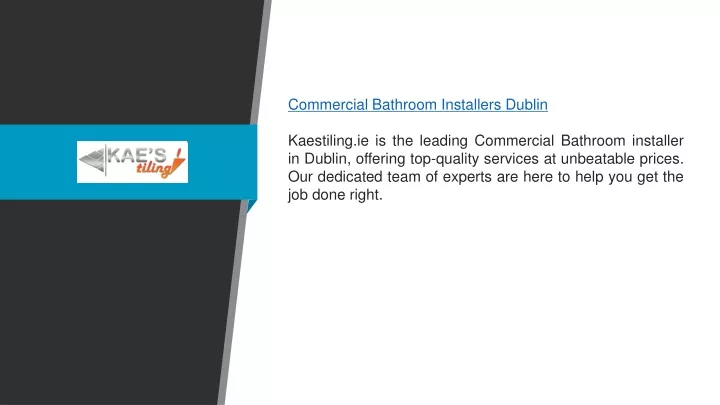 commercial bathroom installers dublin kaestiling