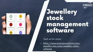 Efficient Jewellery Stock Management Software: Streamlining Inventory for Enhanc