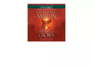 PDF read online A Feast for Crows A Song of Ice and Fire Book 4 unlimited