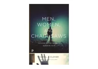 Download PDF Men Women and Chain Saws Gender in the Modern Horror FilmUpdated Edition Princeton Classics Book 15 unlimit
