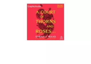 Ebook download A Court of Thorns and Roses Part 1 of 2 Dramatized Adaptation A Court of Thorns and Roses Book 1 for andr