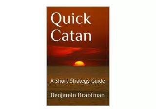 PDF read online Quick Catan A Short Strategy Guide for ipad