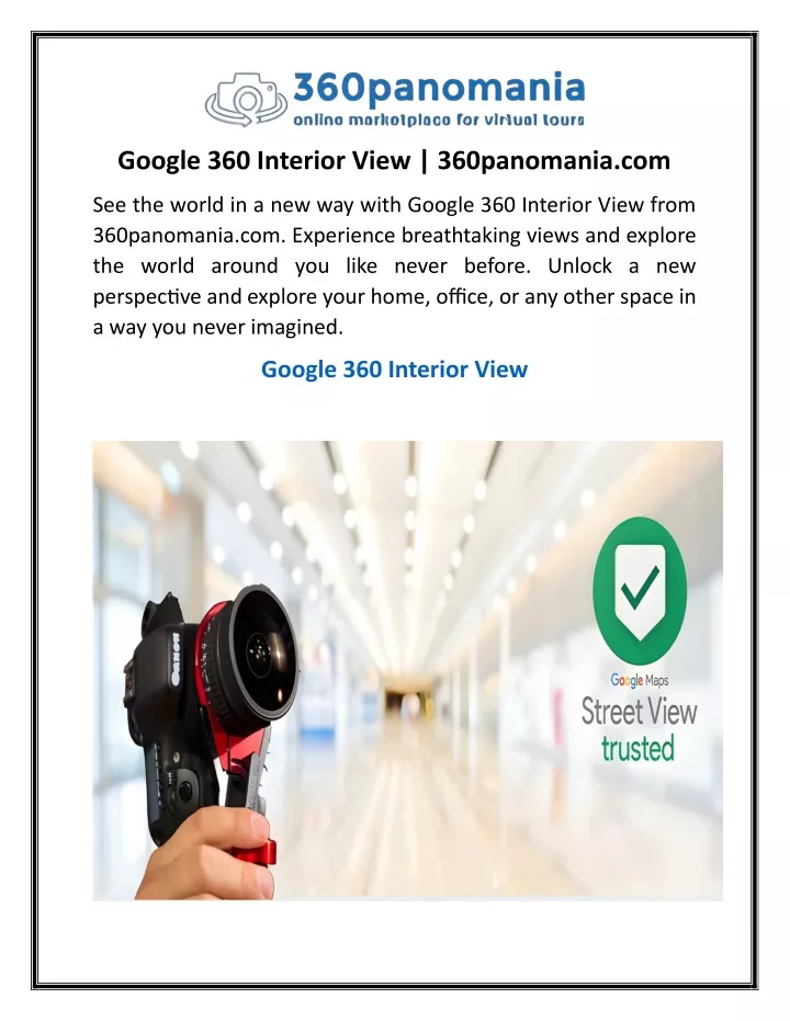 google 360 interior view 360panomania com